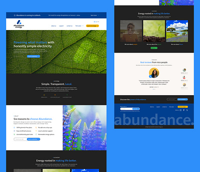 Energy Provider Landing Page energy green landingpage nature ui ux videoheader webdesign