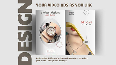 Design Your Video Ads As You Like advertising canva instagram video ads powerpoint template vidbazaar video ads youtube video ads