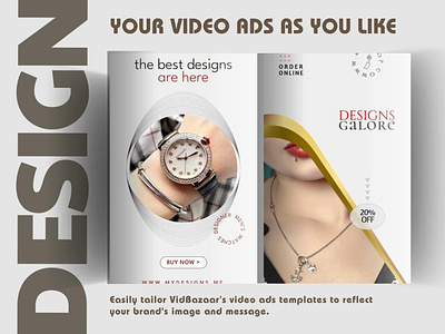 Design Your Video Ads As You Like advertising canva instagram video ads powerpoint template vidbazaar video ads youtube video ads