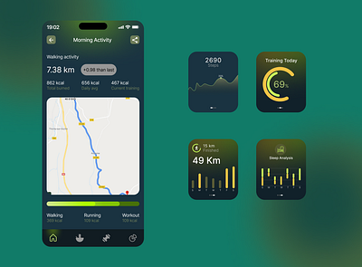 Health Mobile App ui