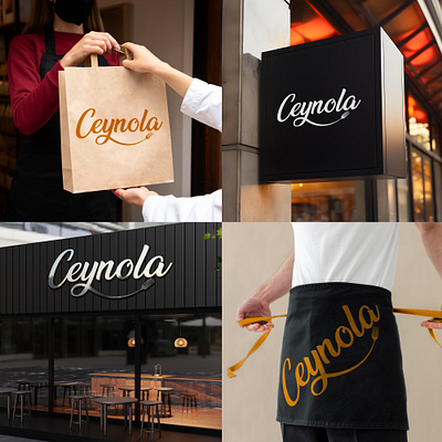 Ceynola Restaurant Logo branding ceynola restaurant logo graphic design logo