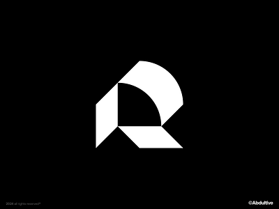 monogram letter R logo exploration .004 brand branding design digital geometric graphic design icon letter r logo marks minimal modern logo monochrome monogram negative space