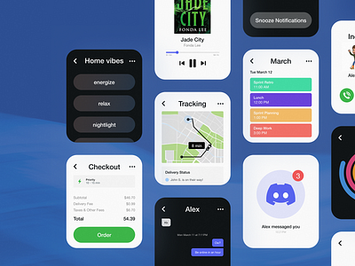 Apple Watch UI Design | a homebody's perfect evening apple apple watch blue ui ui design