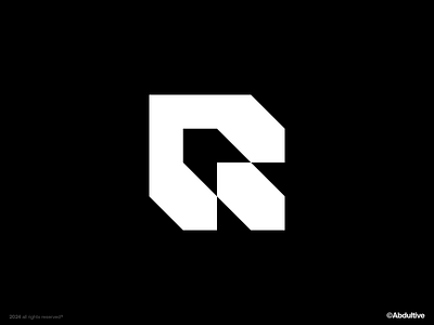 monogram letter R logo exploration .006 brand branding design digital geometric graphic design icon letter r logo marks minimal modern logo monochrome monogram negative space