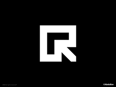 monogram letter R logo exploration .008 brand branding design digital geometric graphic design icon letter r logo marks minimal modern logo monochrome monogram negative space