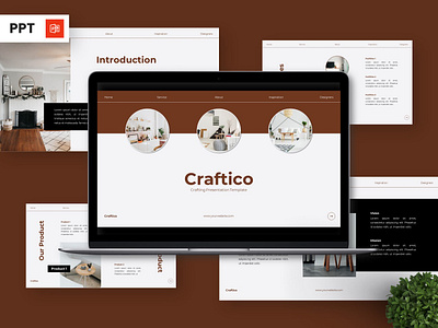 Craftico - Crafting Powerpoint Templates architecture art infographic portfolio powerpoint presentation