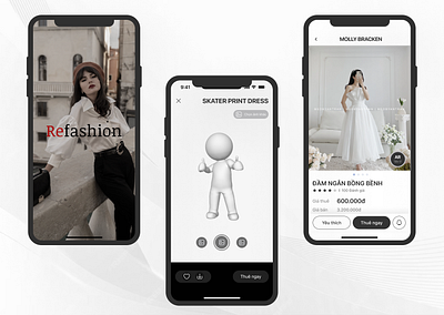 Refashion App - Fashion - UI App Mobile ui