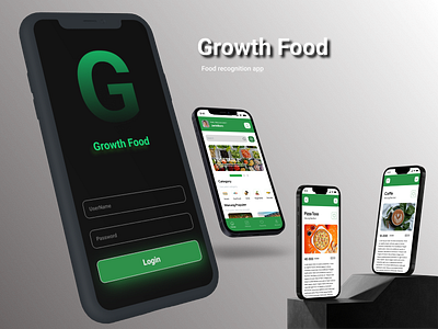 Growth Food App app gofood mobile app ui ui desaign uiux design ux desaign