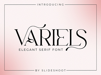 Variels - Elegant Serif Font design elegant fashion ligature lowercase magazine modern regular serif stylish typeface typography uppercase wedding