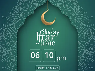 Everyday Iftar Time post design animation app branding design graphic design illustration logo motion graphics socialmedia ui ux vector