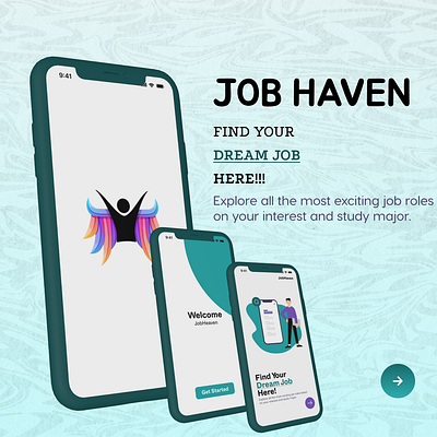 Job Haven mobile app mobile desaign ui ui desaign ux ux desaign
