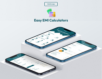 EMI Calculators app design branding casestudy creative design graphic design idea illustration mobile app case study ui