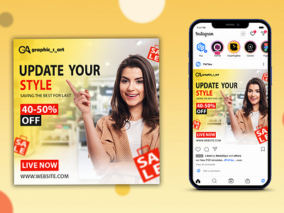 Update Your Style | Social Media Post Design ads ads branding ads design ads post banner banner ads branding post design design post designer fashion post graphic design graphic designer graphics instagram instagram ads instagram post post branding social media social media design