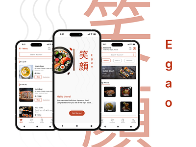 Food delivery app for Sushi restaurant food delivery app mobile app design ui ux design