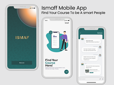 Ismaff Mobile App app desaign education learning mobile app mobile desaign ui ui desaign ux ux desaign