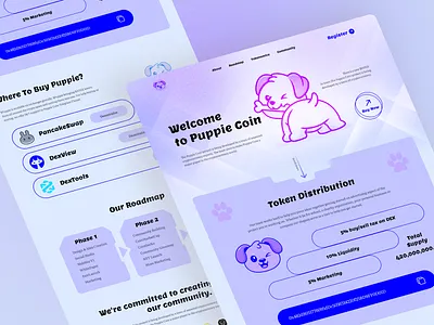 Meme Landing Page coin landing page crypto crypto token landing page meme meme landing page nft landing page token token landing page website design