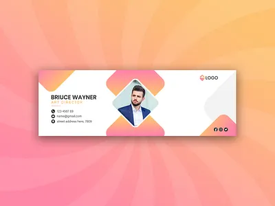 Email signature template design ad banner ads banner design brand identity branding design email email signature email template facebook ads facebook banner google ad banner graphic design logo signature design ui