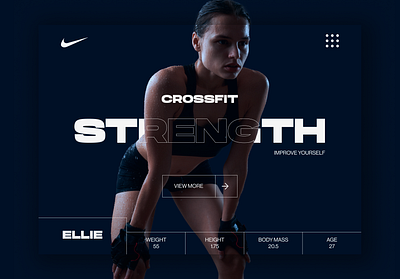 Fitness Website Landing Page IDEA animation branding fitness fitness women landing page motion graphics ui ux web programming website