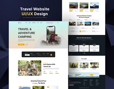 Xi Travel Website UI/UX Design design figma graphic design ui ui design uidesign uiux uiux design webs