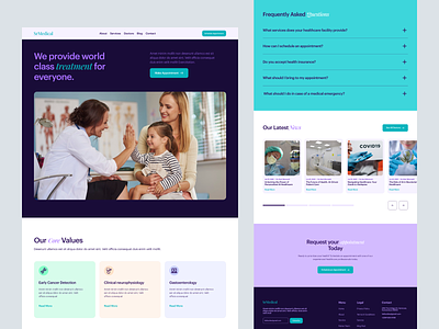 Medical & Healthcare Website agency branding design doctor healthcare hospital landingpage medical medical home page medicine ui web web template website