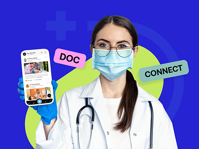 Doc Connect - A Doctors App Logo Branding Design appointment branding clean ui codiant consultation app doctors doctors app healthcare hospital logo design medical app medical assistance medical students minimal design mobile app startup treatment ui ux video call app webdesign