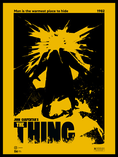 The thing | Movie Poster art artdesign film illustrator movie movieposter poster thething typography