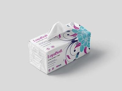 Soft Pack Tissue brand design loyal mockup packaging packaging design soft softpack tissue wrapper