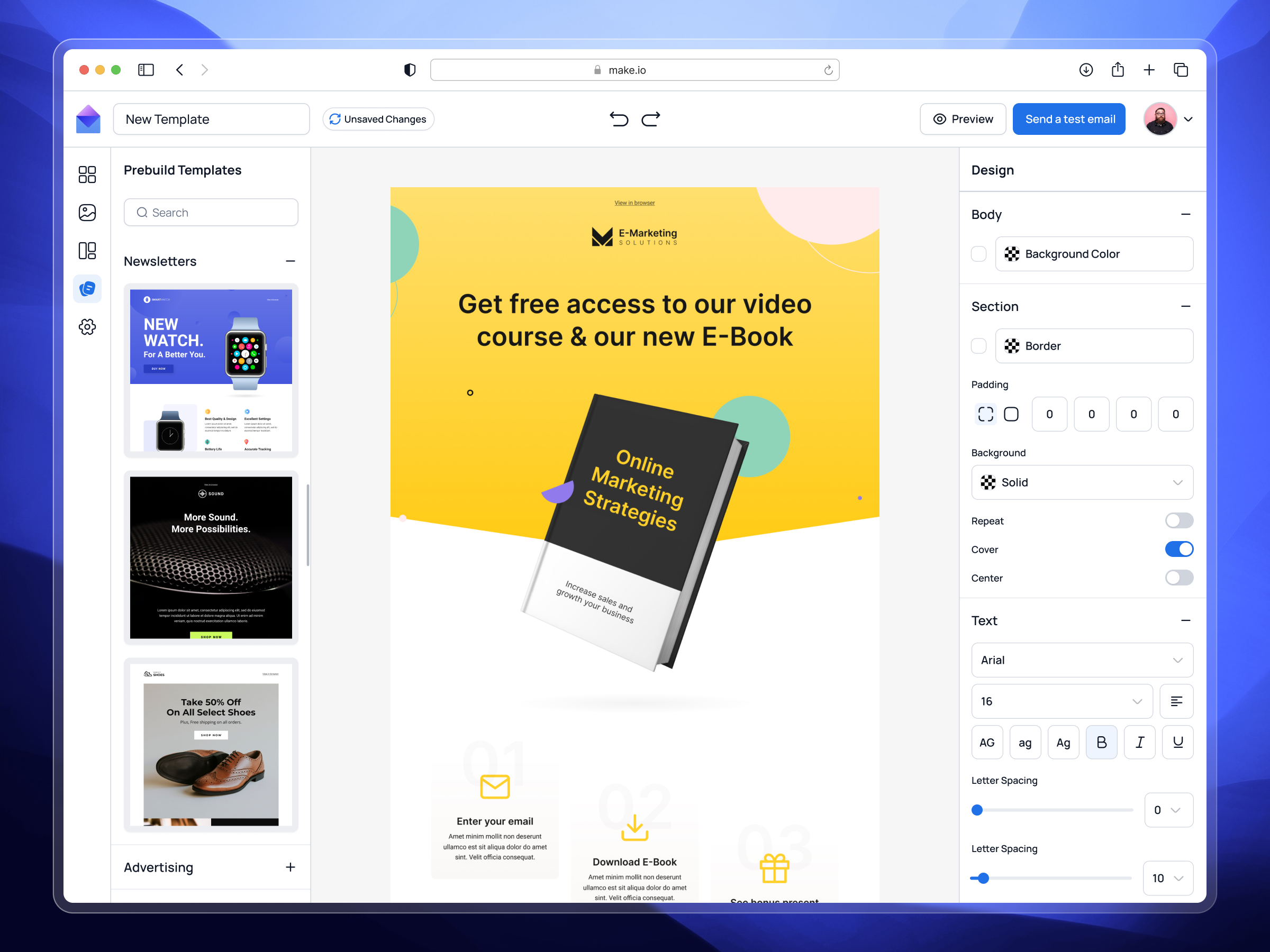 Makeemails No-Code Editor 😍 dashboard editor email builder email dashboard email editor emailer emailer design no code product design template ui uiux ux webapp