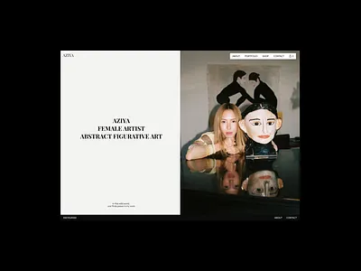 Portfolio website for artist design portfolio ui ux webdesign website