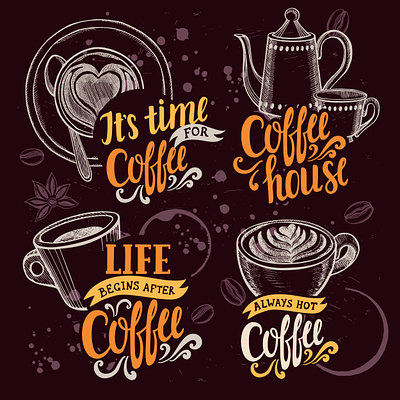 Coffee Illustration 3d abstract animation branding coffee design graphic design illustrator art mockups motion graphics vector atr