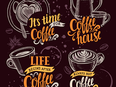 Coffee Illustration 3d abstract animation branding coffee design graphic design illustrator art mockups motion graphics vector atr