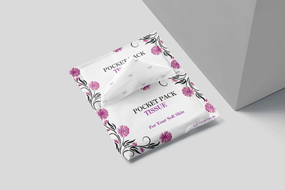 Pocket Pack Tissue mockup packaging packaging design pocket pack soft tissue wallet wallet tissue