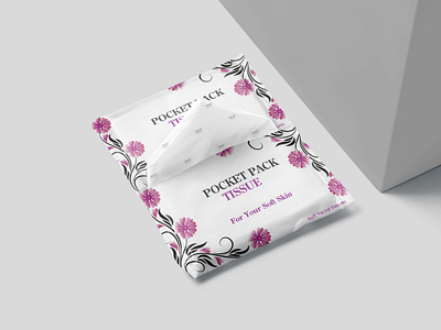 Pocket Pack Tissue mockup packaging packaging design pocket pack soft tissue wallet wallet tissue