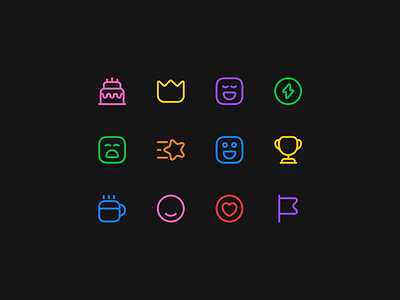 Set Web Icons app app icons clean clean design collection icons colour components flat icon flat icons graphic design icon icons illustration set icon ui web