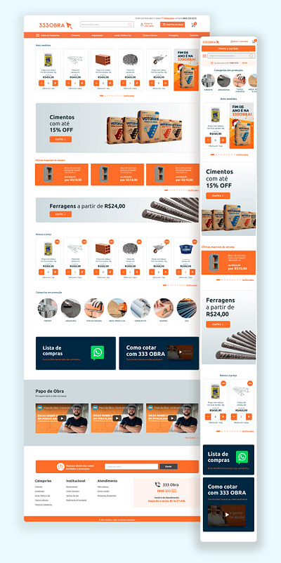 333 Obras | Home calltoaction ecommerce graphic home promotion sales webdesign