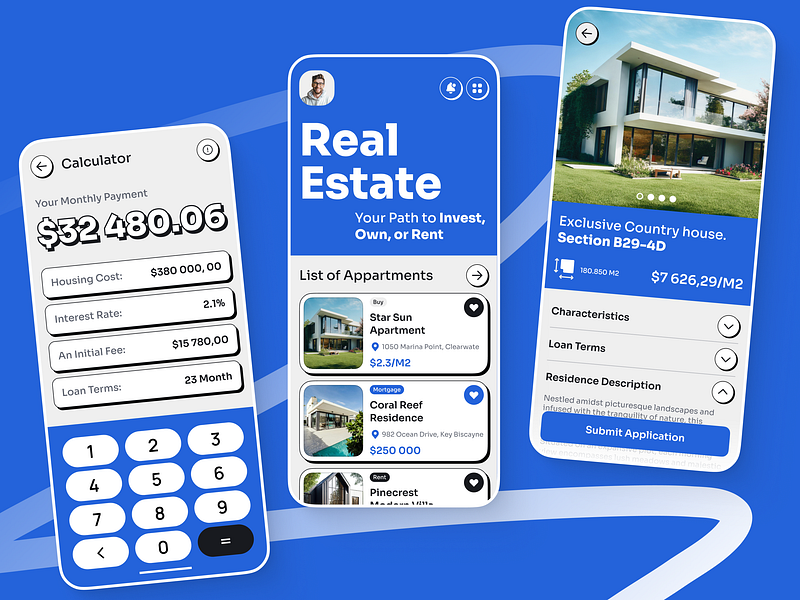 PropMate: Real Estate Companion (Mobile App) design mobile mobile app real estate ui ux