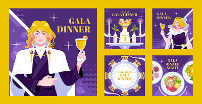 Gala Dinner Social Media Template