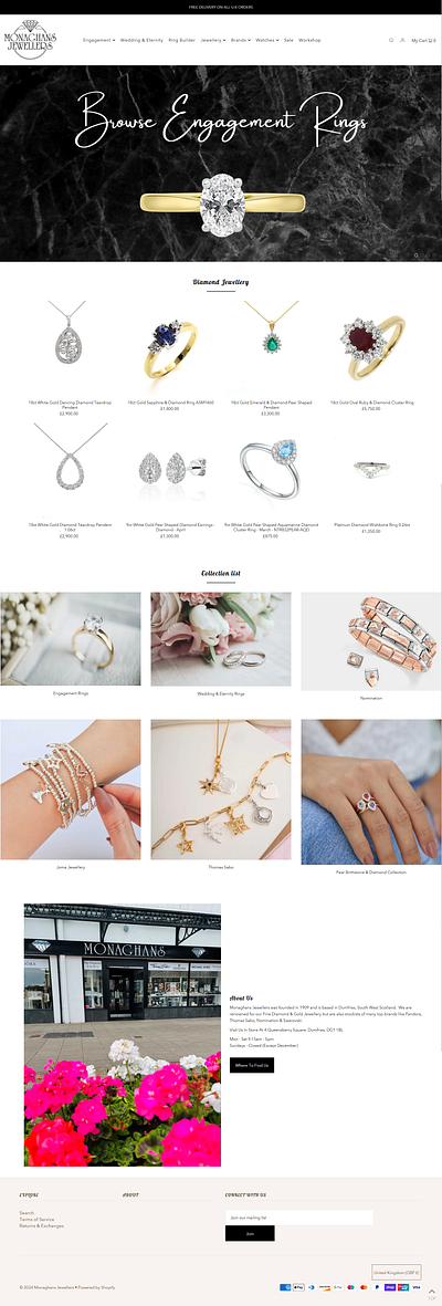 Fine Diamond & Gold Jewellery Shopify Store beauty store bracelet store design jewellery store design shopify store diamond ring store ecommerce store jewellery product store jewellery store shopify shopify dropshipping store shopify store shopify website