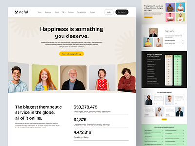 Mental Health Platform clean design complex halal design hero section homepage design landing page medical platform mental health mental health platform mental health website online consultation online doctor online therapy pschologist psychotherapy ui design uidesign uiux ux design website design