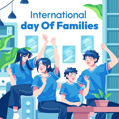 International Day of Families adobe illustrator design flat freepik graphic design illustration international day of families vector