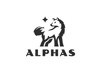 Alphas alpha animal beast brand designer creative designer cute wolf identity illustration logo designer for hire male animal mascot designer negative space north spirit star truck designer van wrap designer wolf logo wolf logo design wolf mascot