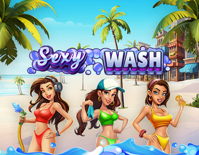 Sexy Wash adobe photoshop casualgame design digitalart game gameart illustration