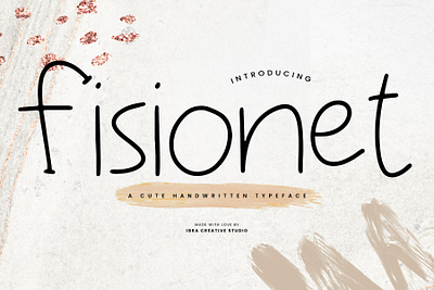 Fisionet – A Cute Handwritten Typeface monoline brush