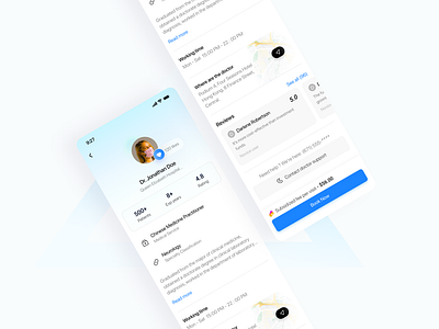 Booking design - Mobile app app design mobile ui ux