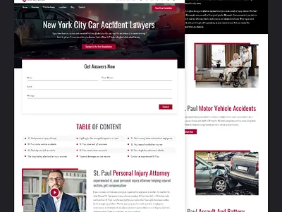 Sand Law - Law Firm Landing Page Design Mockup