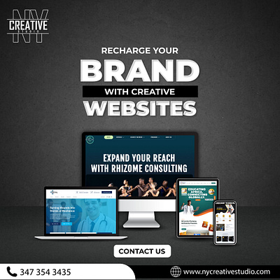 Creative Websites branding brochures creative websites design graphic design illustration logo ny creative studio typography ui ux vector