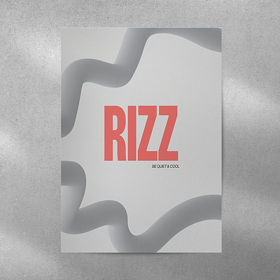 Rizz poster design adobe adobephotoshop design graphic design poster posterdesign ui