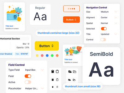 KitaBeli Design System atomic design design system orange roboto systems yellow