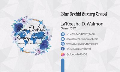 BUSINESS CARD DESIGN abstract blue orchid luxury travel business card business card design business logo design company logo deisgn graphic design hiking business card illustration luxury business card luxury travel business card signature logo design travel business card travel logo design typography vip business card