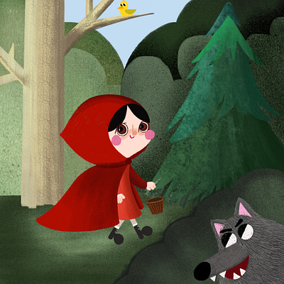 Red riding hood illustration